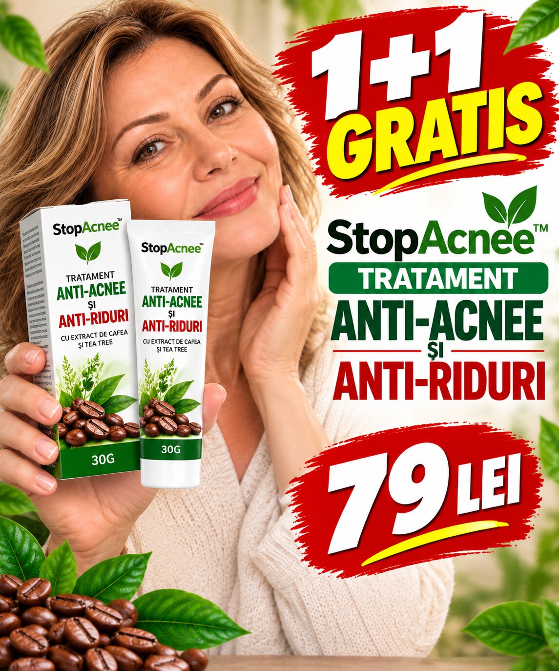 1+1 GRATIS Tratament StopAcnee