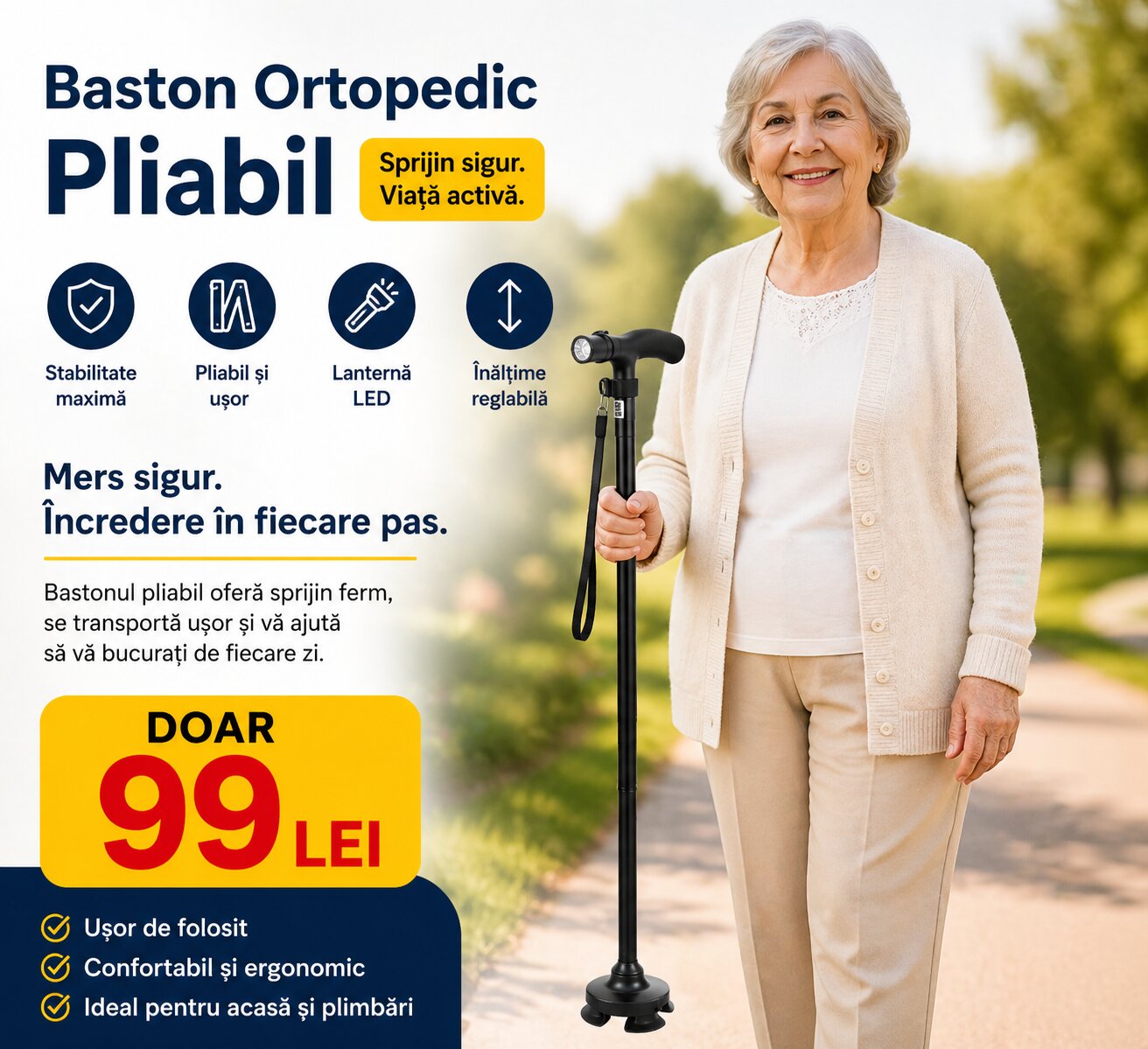 Bastonul Ortopedic MersStabil™