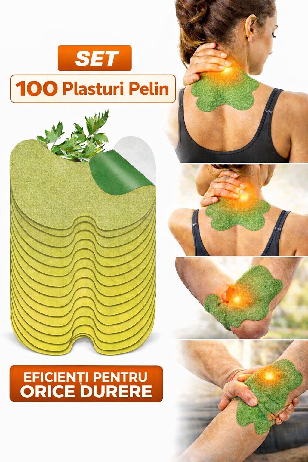 Set 100 Plasturi Pelin Confort