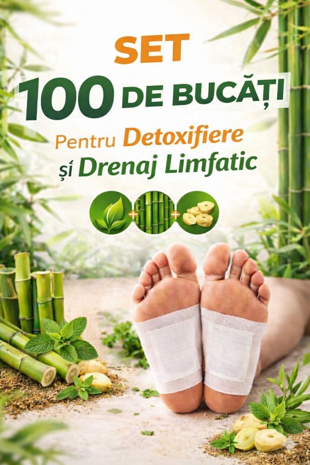 Set 100 Plasturi Detox™