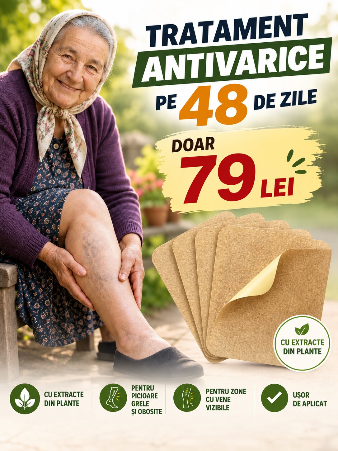 48 Plasturi Anti-Varice